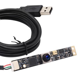 Hotpet 16MP Autofocus USB Camera with Microphone for Computer Mini UVC USB2.0 Lightburn Camera Micro USB Security PC Cameras Module Audio Video Laser Engraver Webcam Board