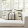 MIULEE Pack of 2 Boho Pillow Covers Gray 20x20 Inch