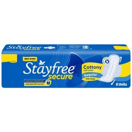 Stayfree Secure Cottony Wings, 6pcs (Pack of 1)