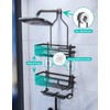HapiRm Bathroom Hanging Shower Caddy - Rustproof & Waterproof Shower