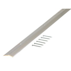 M-D Building Products 66092 M-D Wide Smooth Carpet Bar, 36 in L X 1-3/8 in W, Aluminum, Polished