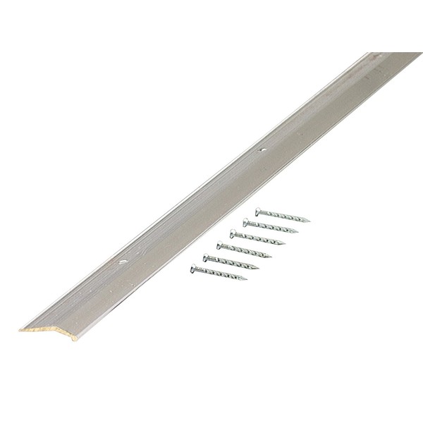 M-D Building Products 66092 M-D Wide Smooth Carpet Bar, 36 in L X 1-3/8 in W, Aluminum, Polished