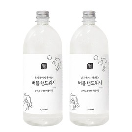 Berry Clean Bubble Hand Wash Hand Sanitizer Foam Soap, 1L, 2 Pieces / 베리크린 버블 핸드워시 손세정제 거품비누, 1L, 2개