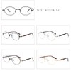 moomoobird Oval Glasses Men Women Retro Glasses Thin Frame Clear