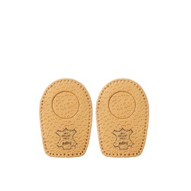 Kaps Heel Cups for Calcaneal Spurs - Orthopedic Shoes Insoles - Heelmed Leather Heel Pads - Orthotic Shoe Inserts for Men and Women - Relieve Heel Pain, 35-37 EUR - L2-4 UK - L4-6 US, Beige