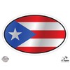 GT Graphics Puerto Rico Flag Oval - 5" Vinyl Sticker