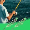 SEWACC 24pcs Spring Bait Cage Olive Shape Fishing Lure Carbon