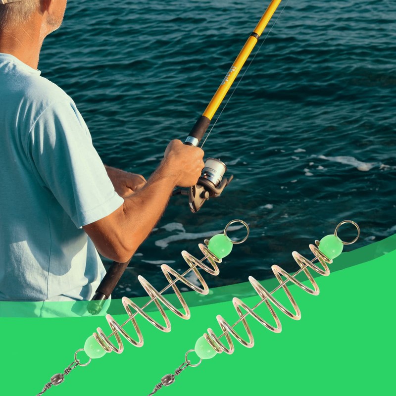 SEWACC 24pcs Spring Bait Cage Olive Shape Fishing Lure Carbon