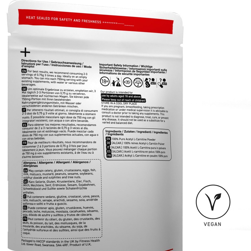 Acetyl L Carnitine ALCAR Powder - Enhance Energy Level |