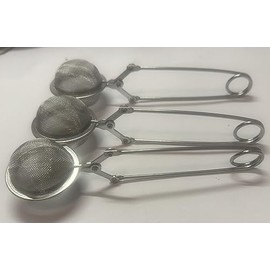 Tea Strainer/Meash Infuser/Filter s/s 3 Pieces Loose Tea