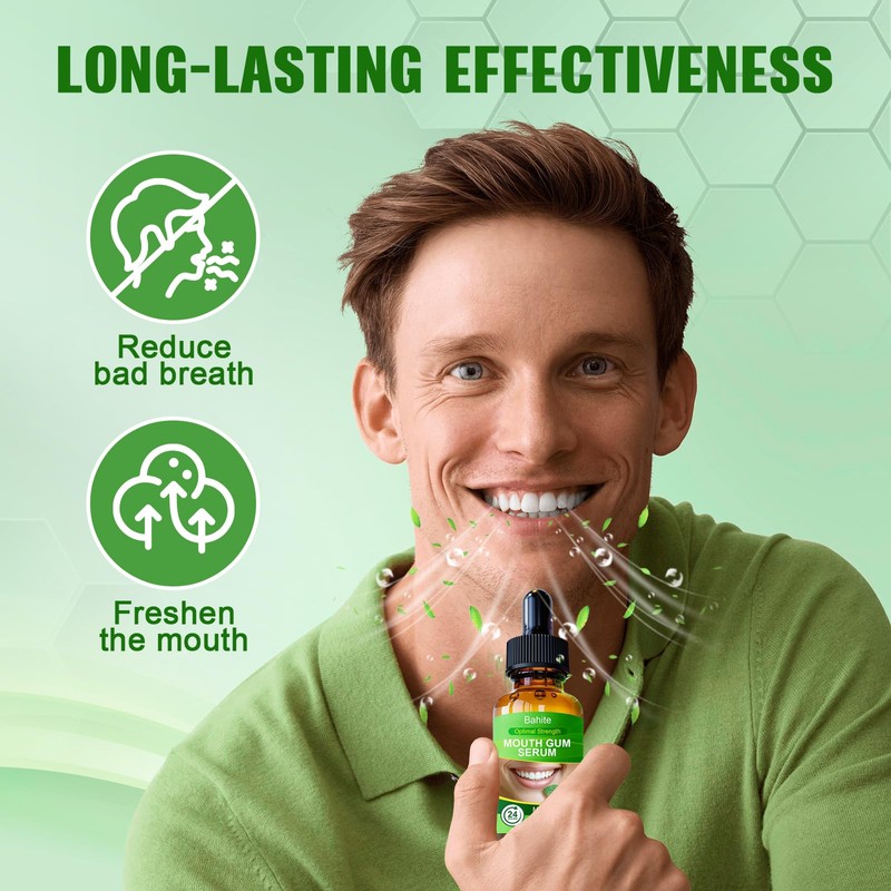 Gum Restore Drops-Bad Breath Treatment for Adults, Gum Regrowth Drops-Repair