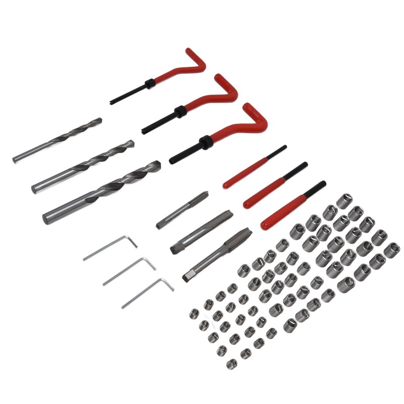 75Pcs Thread Repair Kit Restore Tool Spanner Wrench Twist Drill
