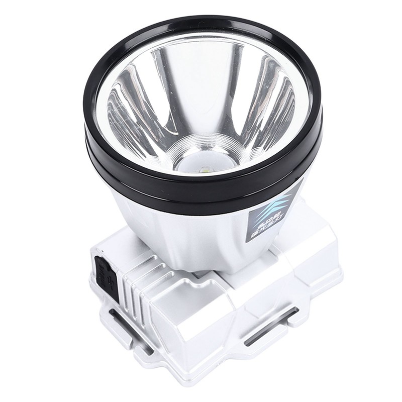 Super Bright Headlamp 90000lm Silver Rechargeable 1600mAh Battery Adjustable Headband