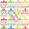 Peacoblue Colorful Fruits Chapstick Labels for Tube, Lip Balm Sticker