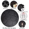 WalDecoo Matte Black Hexagon Peel and Stick Wall Tiles for