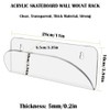 Acrylic Skateboard Display Stand, Skateboard Wall Rack Clear Skateboard Wall