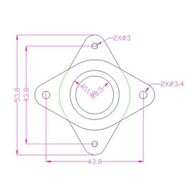 3Dman Nema17 Stepper Motor Steel and Rubber Vibration Dampers with M3 Screw for 3D Printers, CNC (Pack of 3)