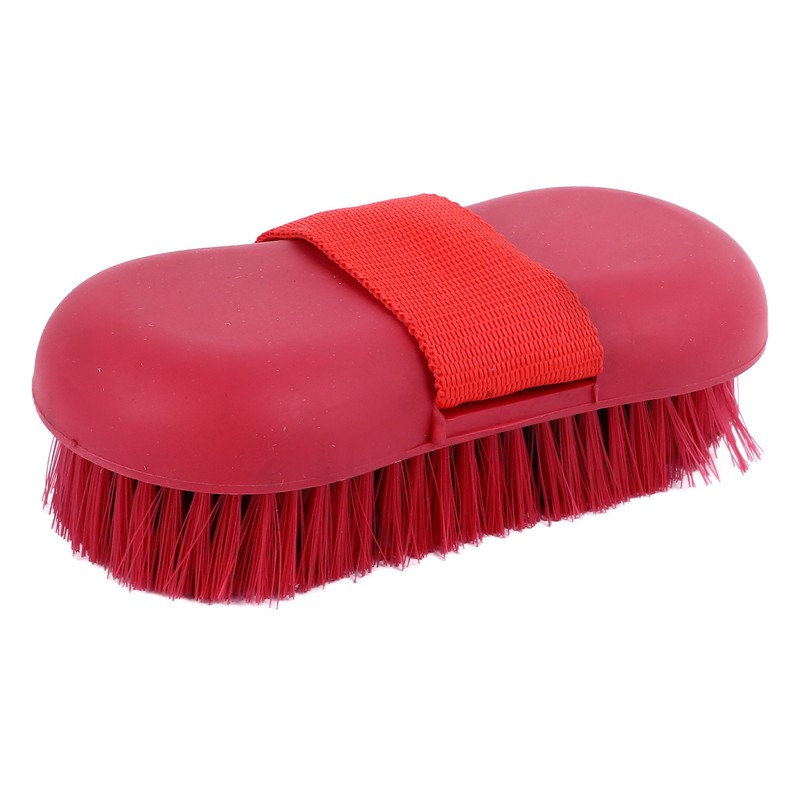 Horse Brush Soft Bristles Skid Resistant Handle Horse Grooming Brush