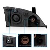 AmeriLite Headlights 4Door Black for Ford Focus ZX4 - Passenger