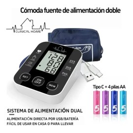 Medidor De Presion Arterial Para Brazo Oximetro Y Termometro Negro                                                                                    