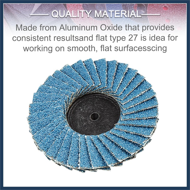 INFINAUTO 42 Pcs Sanding Discs Nylon Roll Lock Surface Coarse