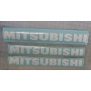 Mitsubishi 2- 18 inch Mitsubishi Forklift decals and 1- 20 inch decal