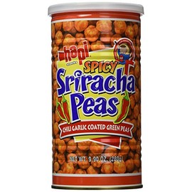Hapi Snacks - Spicy Sriracha Peas - Chili Garlic Coated Green Peas (Net Wt. 9.9 Oz)