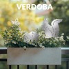 VERDOBA Meerkat Garden Decoration in Silver - Meerkat Figurine Set