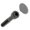 cyclingcolors 20x Screw Cover Cap Grey M5 Plastic Hexagon Allen