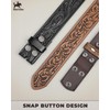 BELTROAD Western Leather Belt Strap for Men Women Cowboy Cowgirl