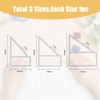 SUPERFINDINGS 3Pcs Dog Bandana Sewing Template Set 3 Size Triangle