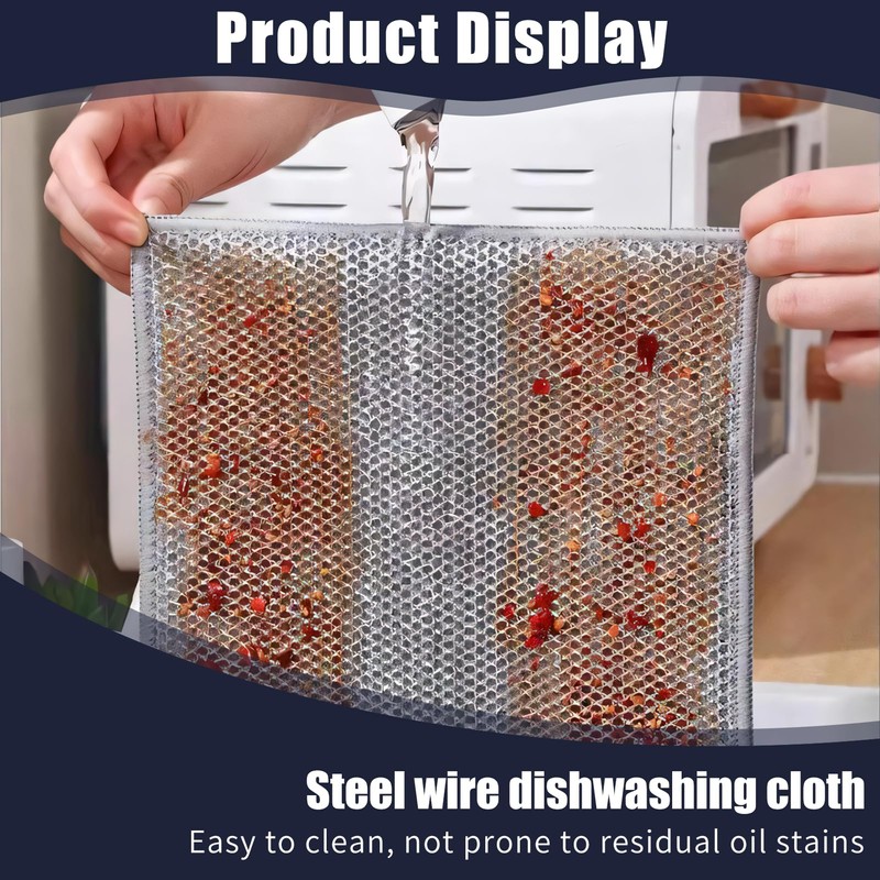 DmDoyy Microfibre Cloths Microfibre Cleaning Cloths with Poly Mesh Scouring