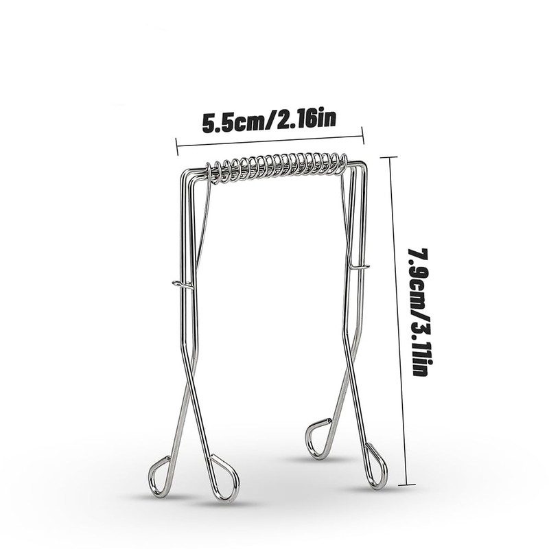 Yeenano Roulade Clips 10 Pieces Stainless Steel Silver