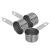 CALLARON 2oz Coffee Measure Scoop Set of 3, Stainless Steel