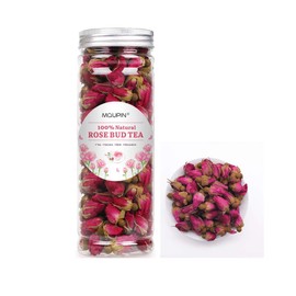 MQUPIN Rose Bud Tea Dried Red Rose Petal Flower Edible Buds Detox Tea (Red Rosebud 1bottle)