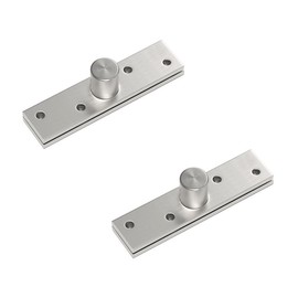 2 Kits of 360 Degree Door Pivot Hinge,Center Pivot Heavy Duty Concealed Rotating Door Hinge,Stainless Steel 360 Degree Spindle,Stainless Steel Window Door Fittings 98.5 * 24mm