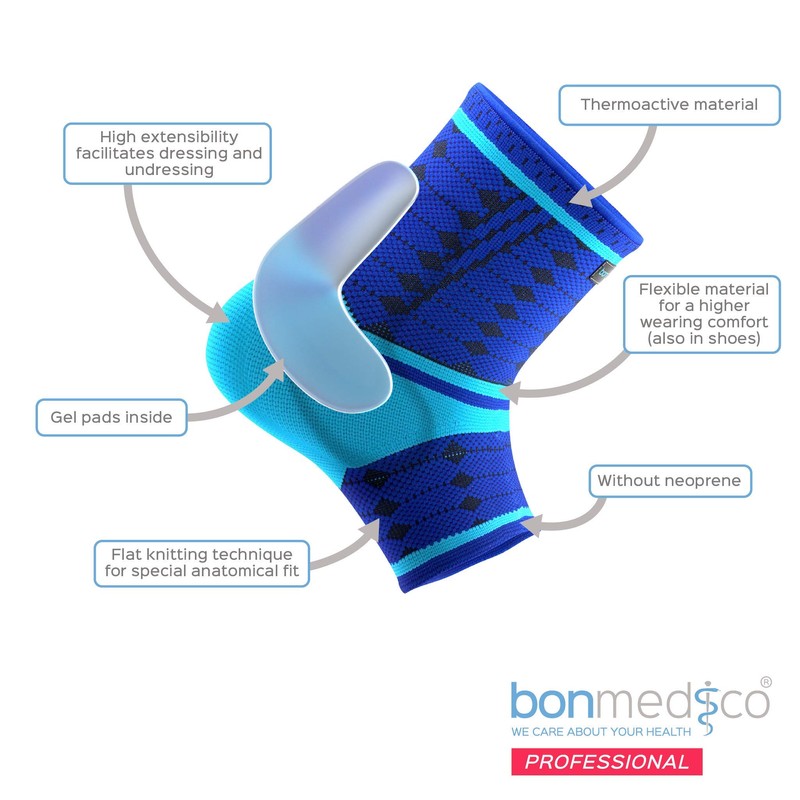 Bonmedico Tasano & Ekto Parent, Ankle Support, blue