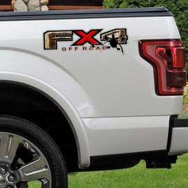 Camouflage FX4 Duck Hunting Truck Decal Set