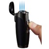 Visol Triad Butane Torch Triple Jet Flame Refillable Gas Lighter,