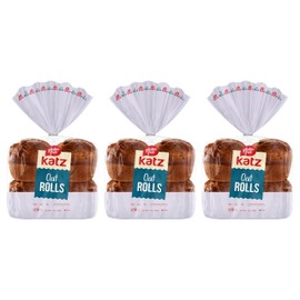 Katz Gluten Free Oat Rolls | Dairy Free, Nut Free, Soy Free, Gluten Free | Kosher (3 Packs of 4 Rolls, 9 Ounce Each)