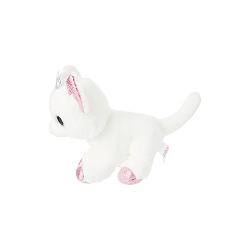 Aurora World 60876 Duchess White Cat with Crown 7In
