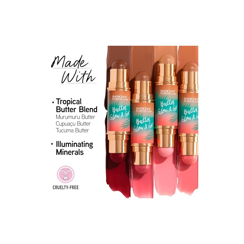 Physicians Formula Rubor e Iluminador Stick Multiusos Butter Glow and