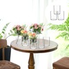 20 Pcs Plastic Cylinder Vase 3.93inch Bulk for Flowers Centerpieces,