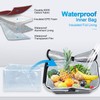 LIQING 35L Large Picnic Basket 2 Layers of Internal Pockets