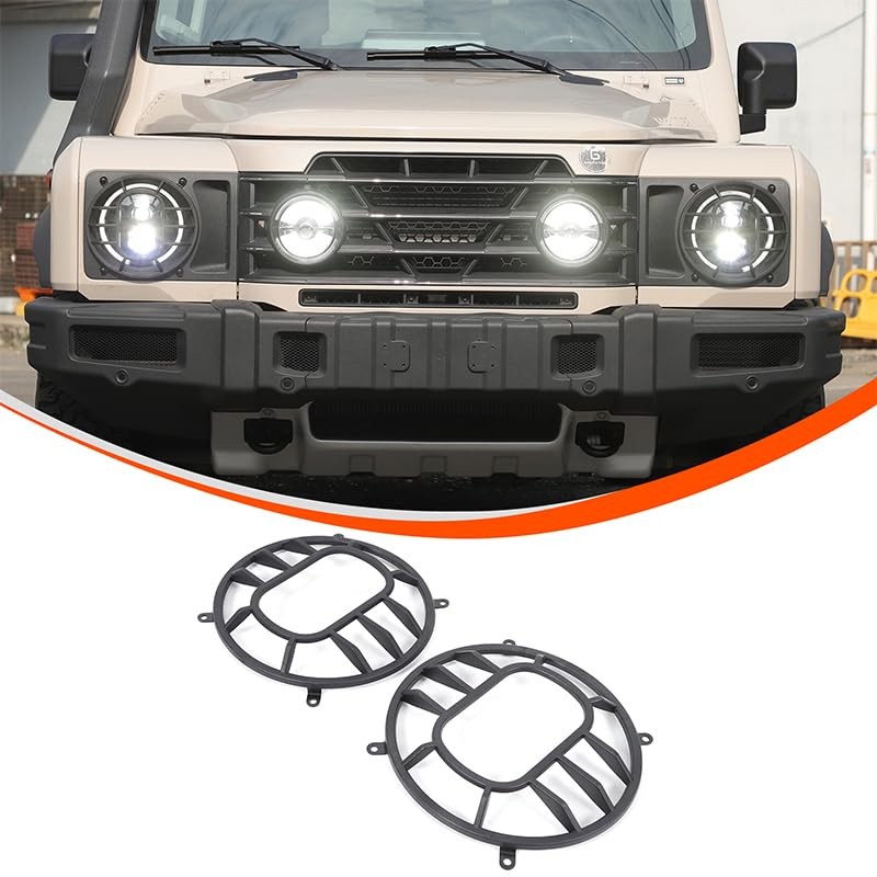 Car Headlight Protection Cover Trim Compatible with Ineos Grenadier 2020-2024