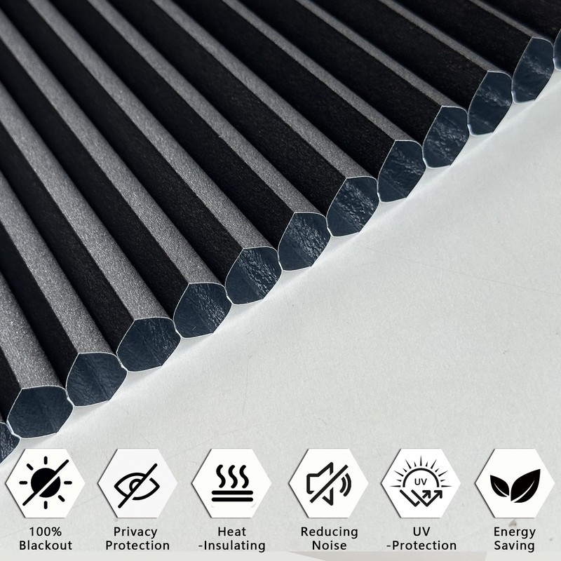 Arch Window Shades Blackout Cellular Honeycomb Blinds Half Circle Cordless