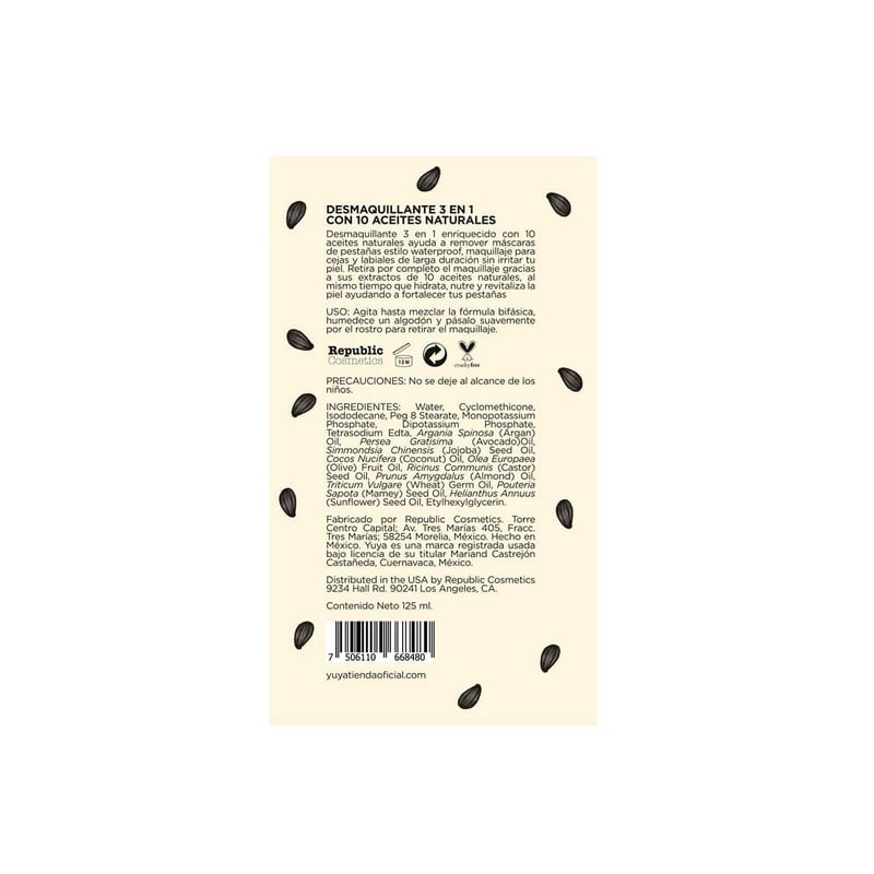 Desmaquillante Yuya 125 ml