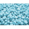 500pcs Alphabet Beads Round Flat Light Blue 7mm Craft Material