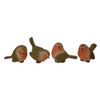 Set of 4 SWEET MINI BABY ROBINS - Ideal for WINTER, CHRISTMAS Decoration