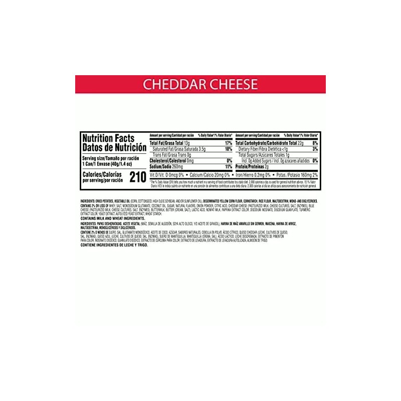 Pringles, Crisps, Cheddar Cheese, 1.41 oz (12 Count)